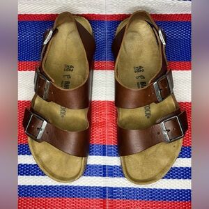 ✨🥳 Birkenstock Dark Brown Oiled Leather Sandals Men’s Size 9 - Women’s Size 11